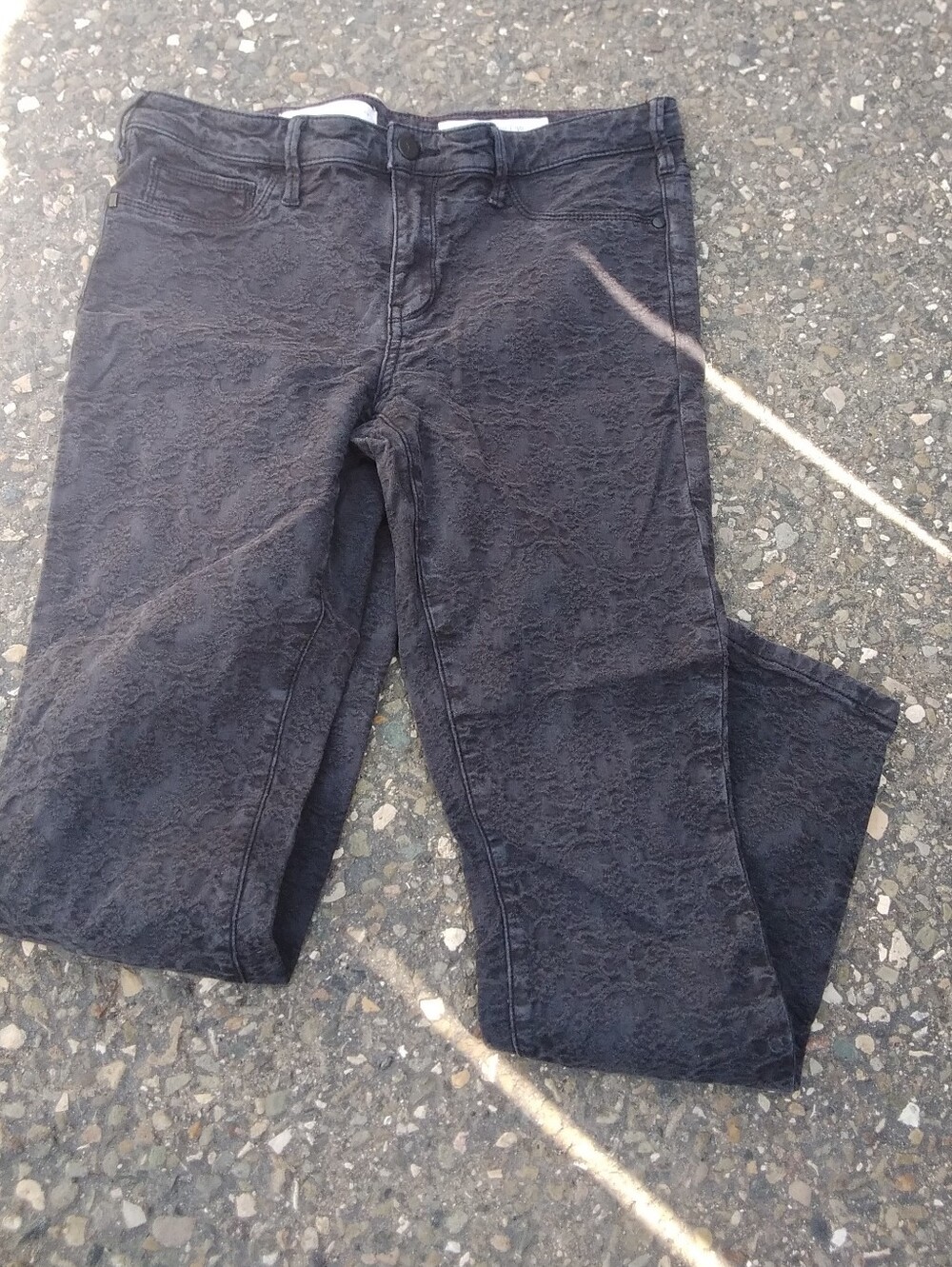 Pilcro and the Letterpress Serif Black 30 Texture Jeans Denim Anthropologie